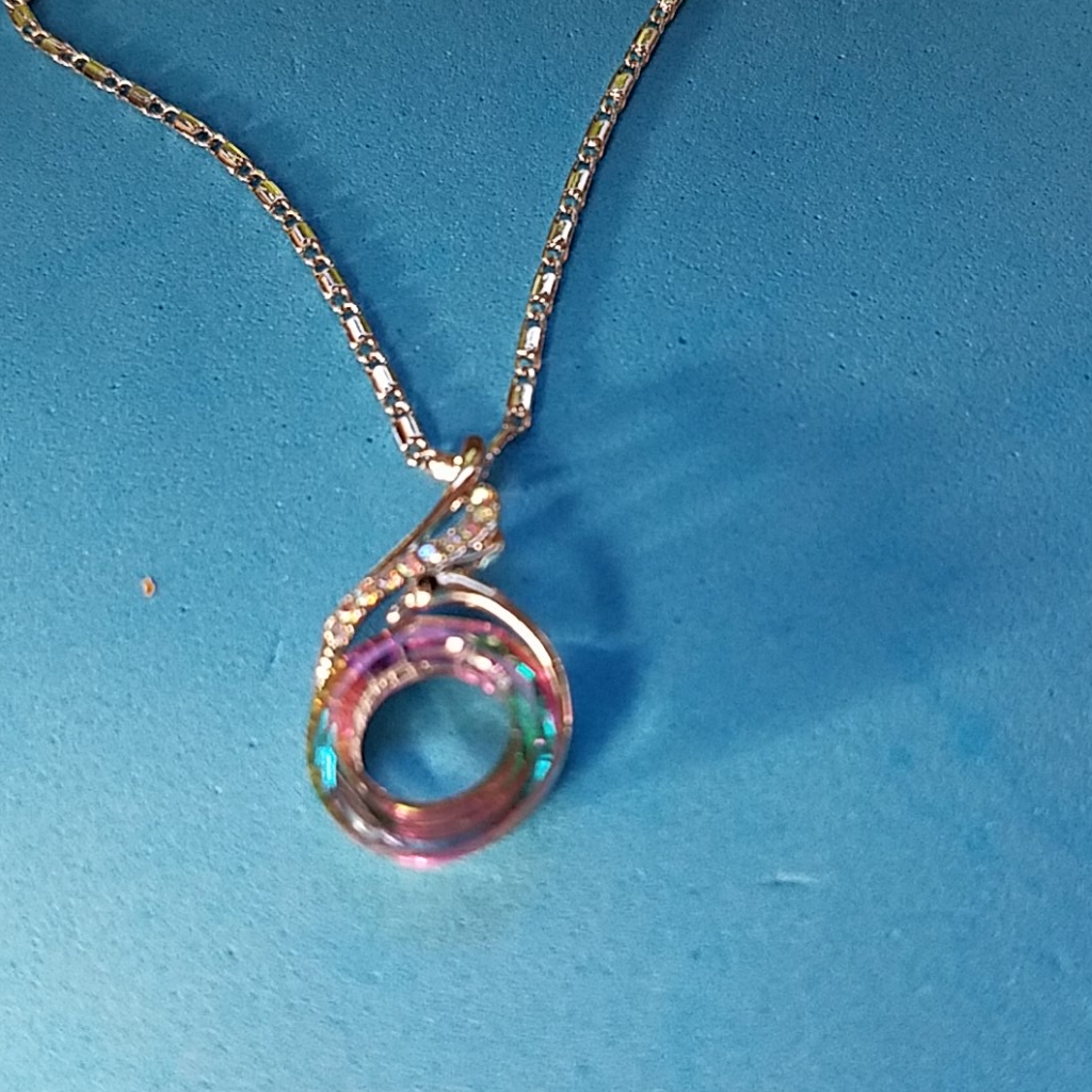 Endless Loop Of Color Necklace 12$